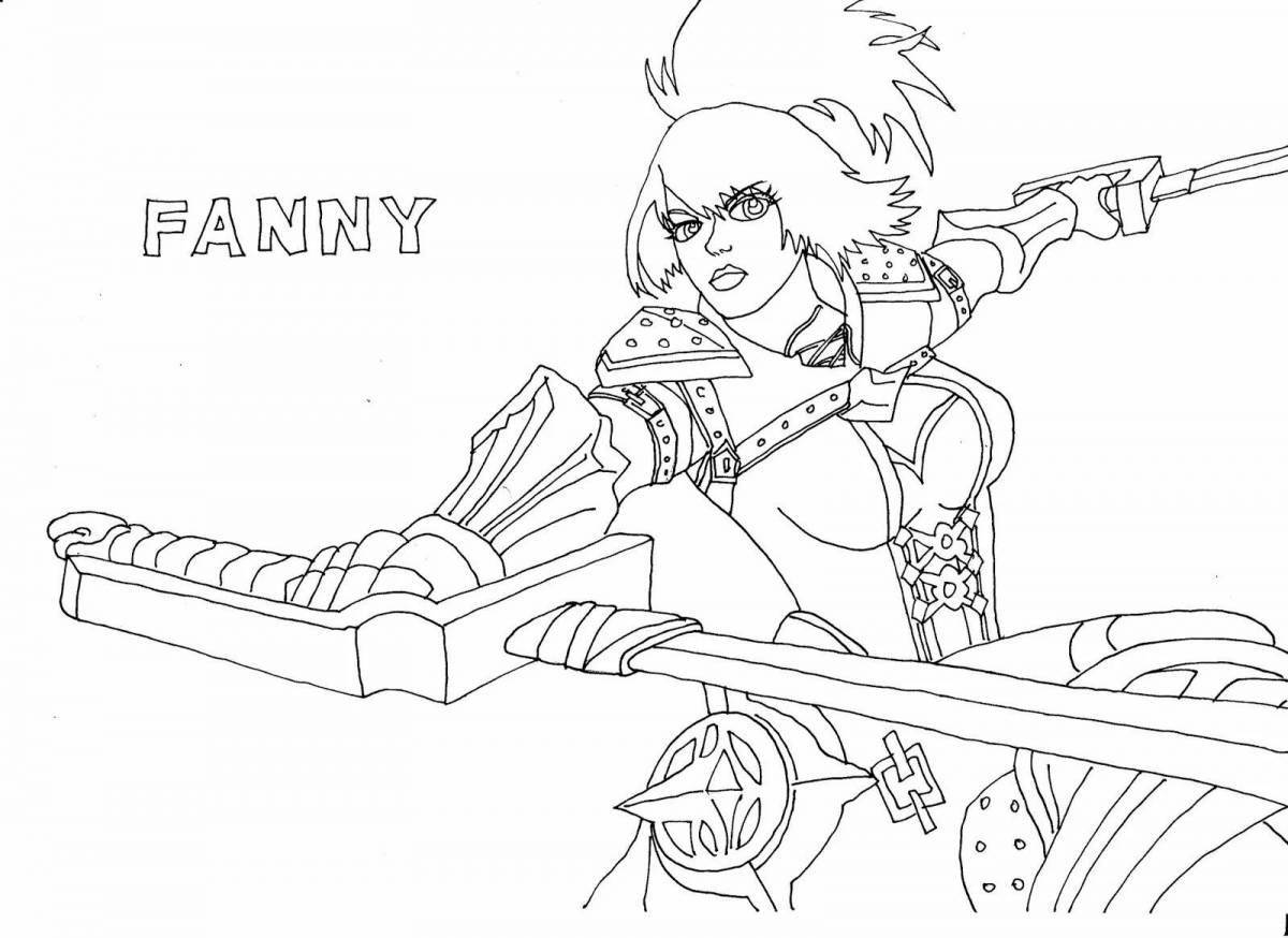 Attractive mobile legends coloring book