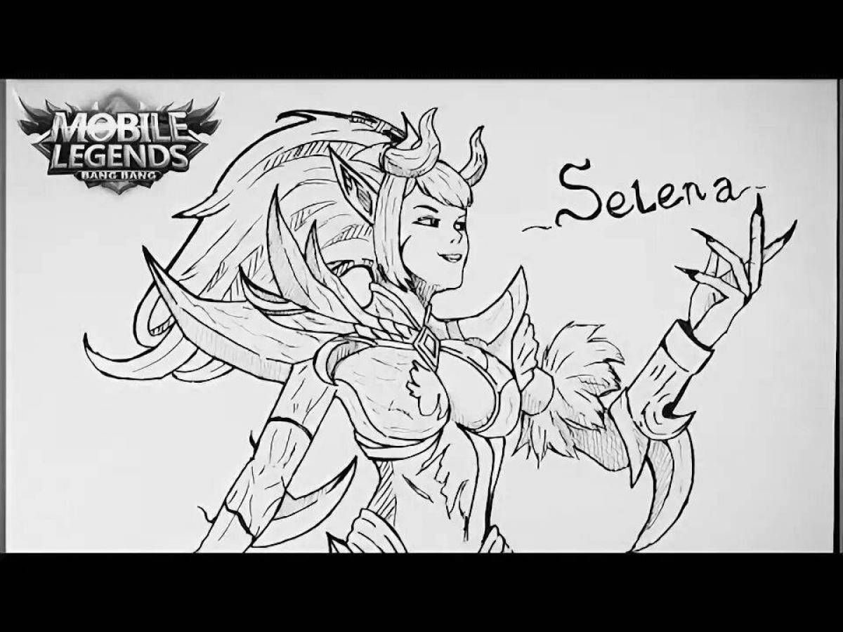 Glorious mobile legends coloring book