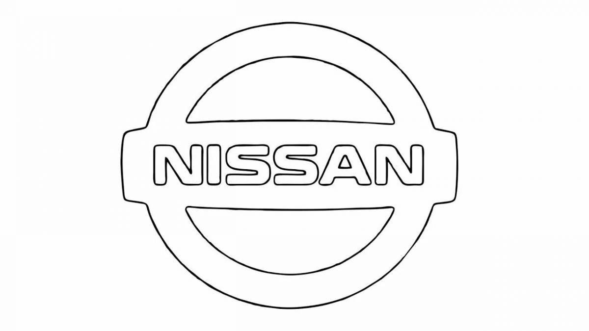 Раскраска со светящимся логотипом автомобиля