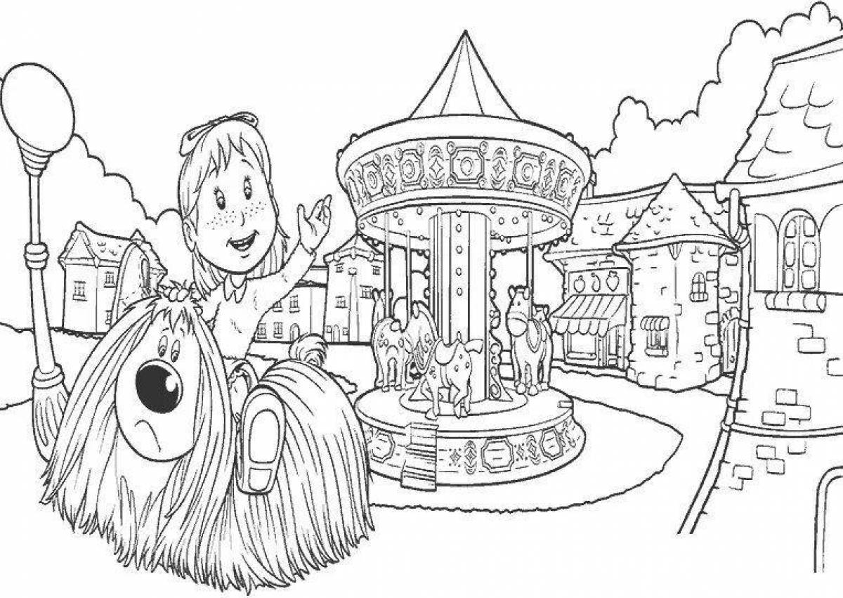 Channel magic carousel coloring page