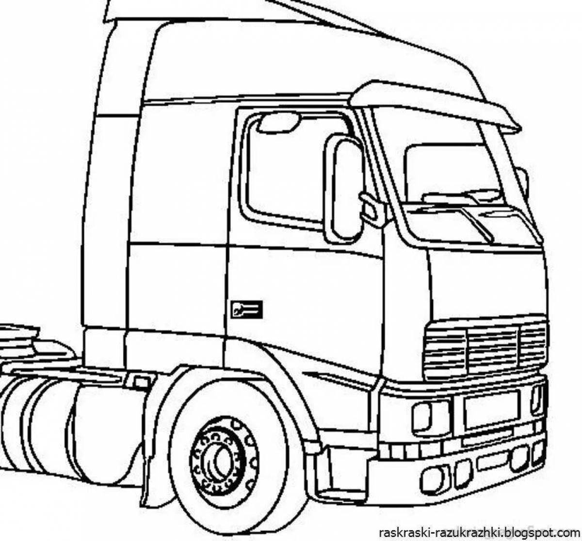 Great truck coloring page