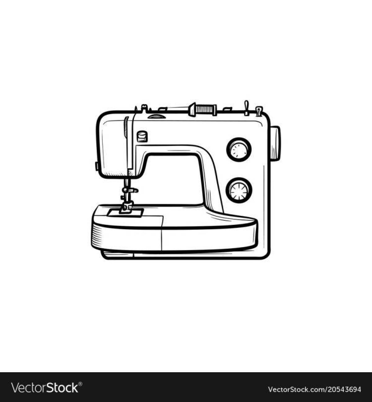 Картинка швейной машинки для распечатки