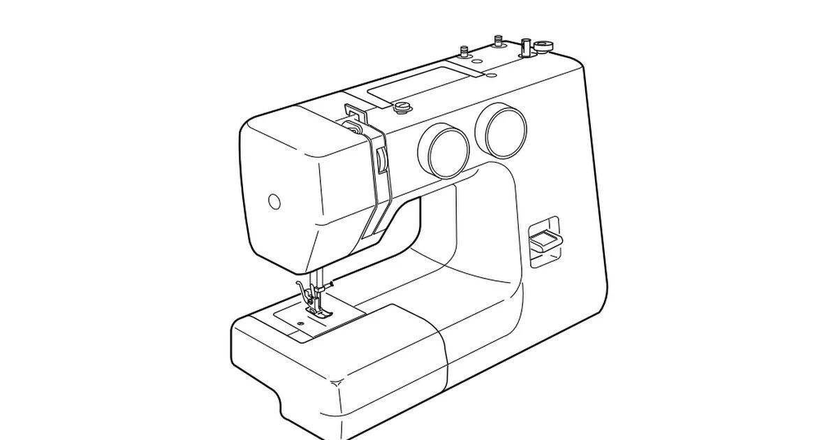 Швейная машинка нарисовать легко