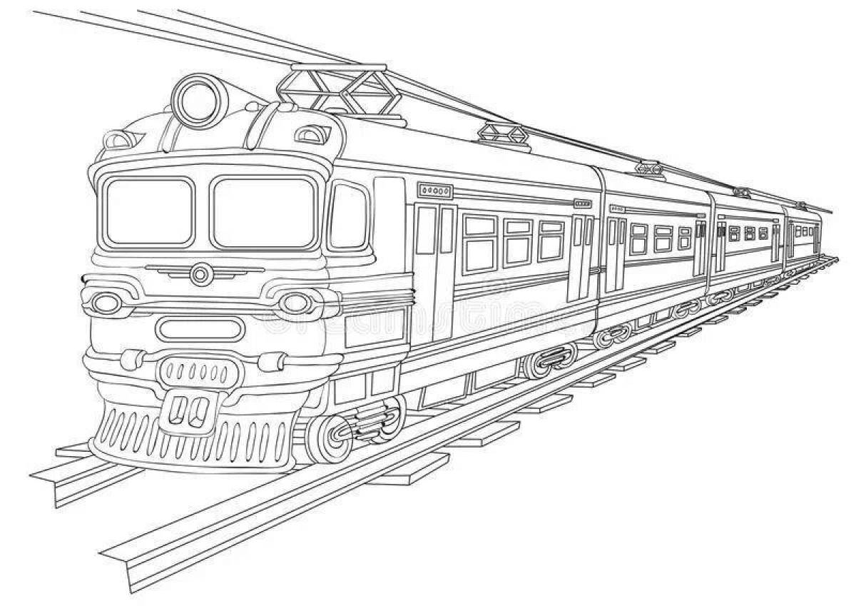 Как нарисовать поезд пассажирский и грузовой