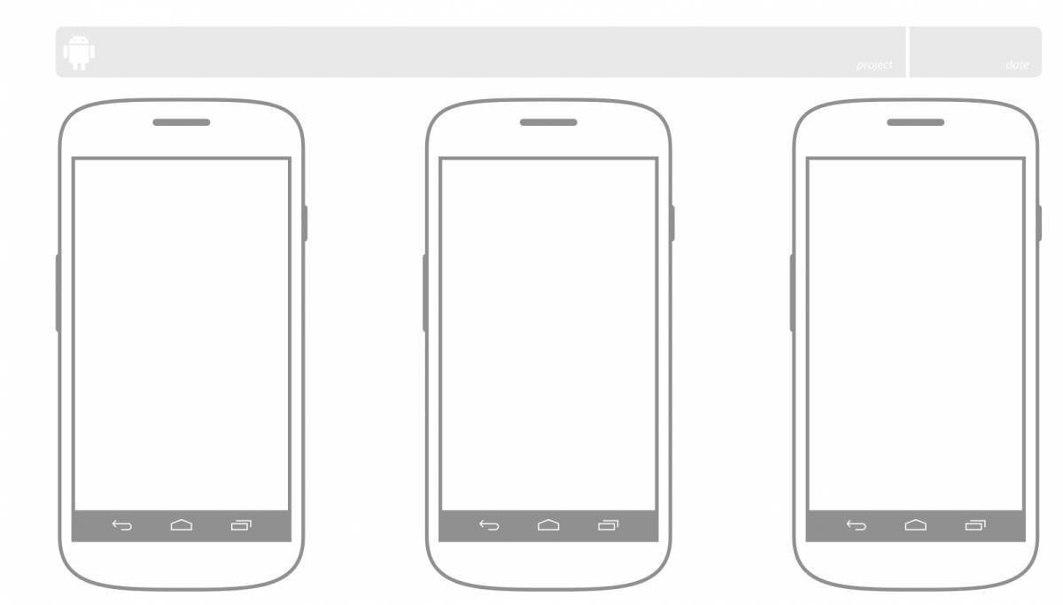 Макет экрана смартфона