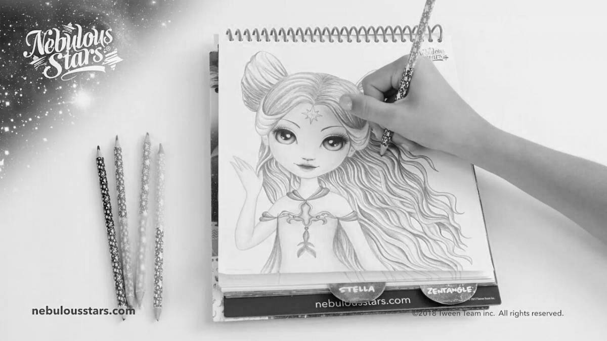 Majestic misty star coloring pages
