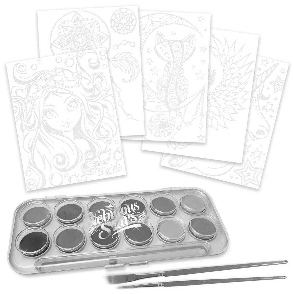 Dazzling misty stars coloring book