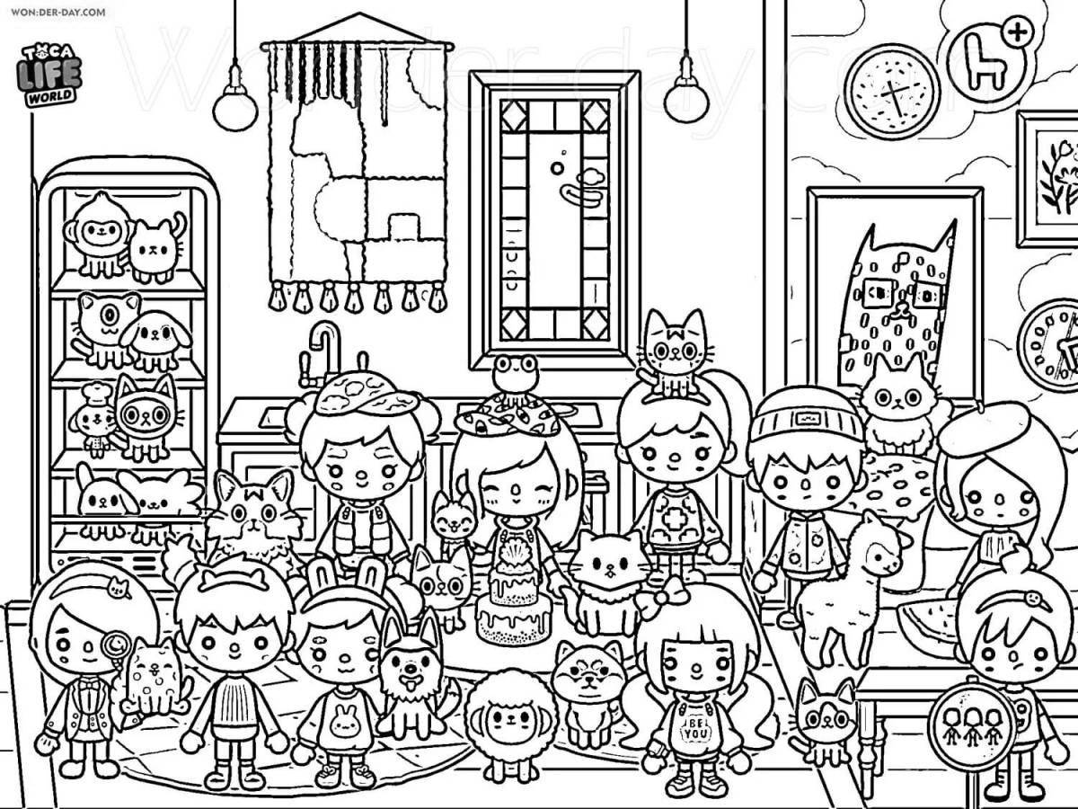 Great toca world coloring book