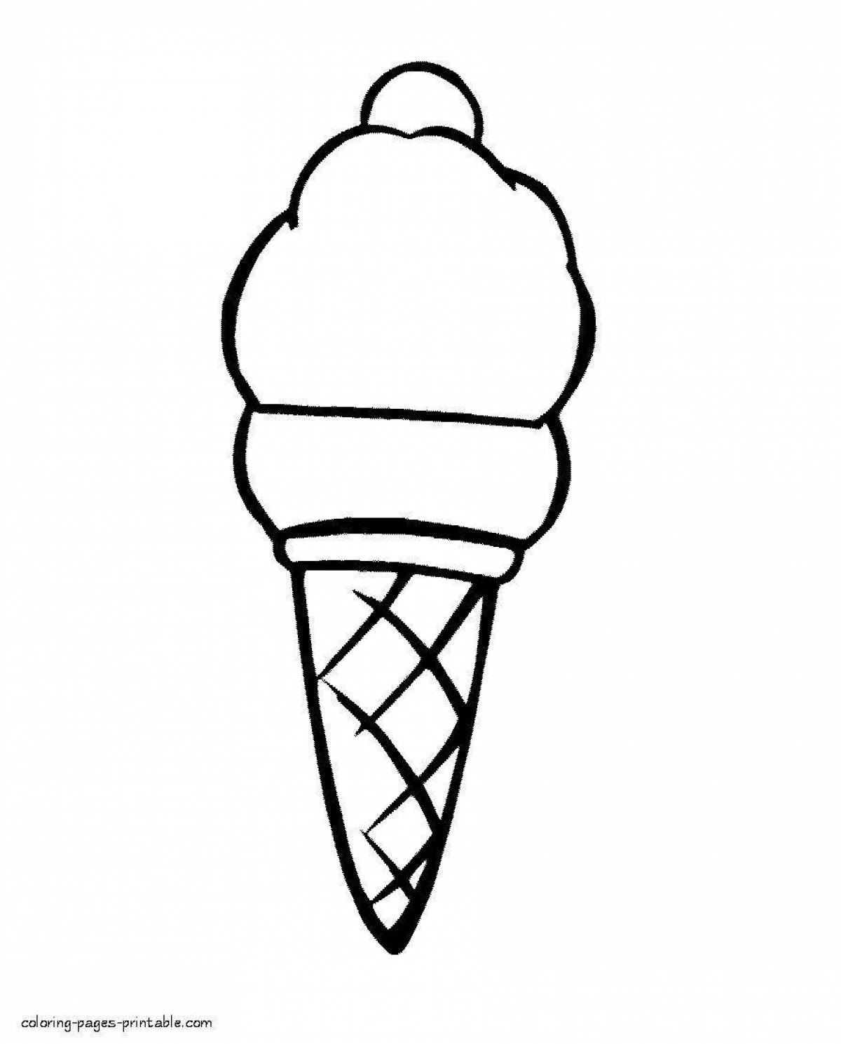 Красочный рисунок мороженого
