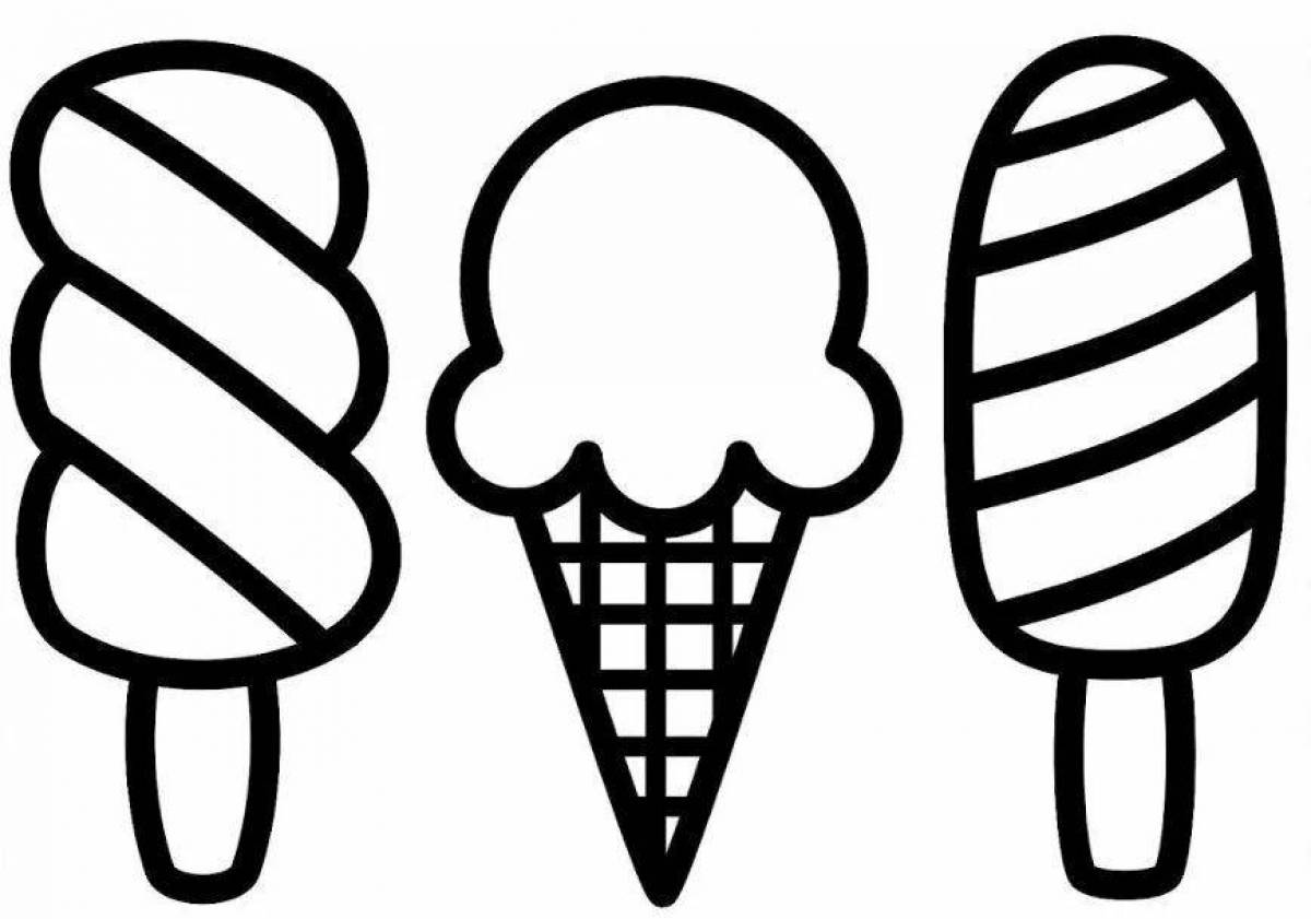 Tempting ice cream pattern