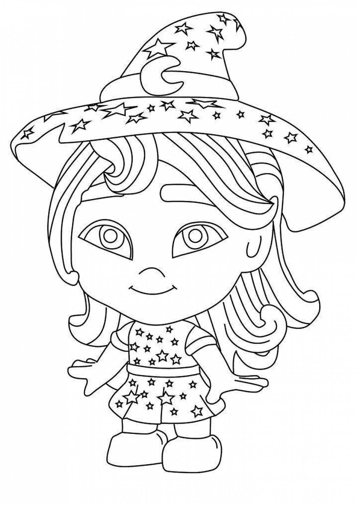 Sparkling super monsters coloring pages