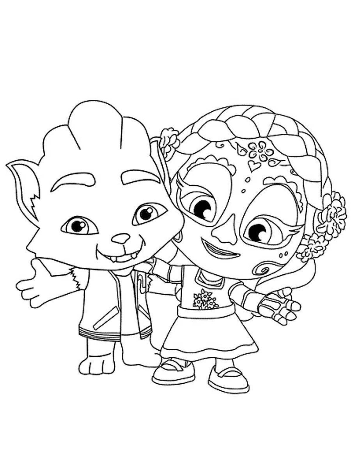 Fabulous coloring pages super monsters
