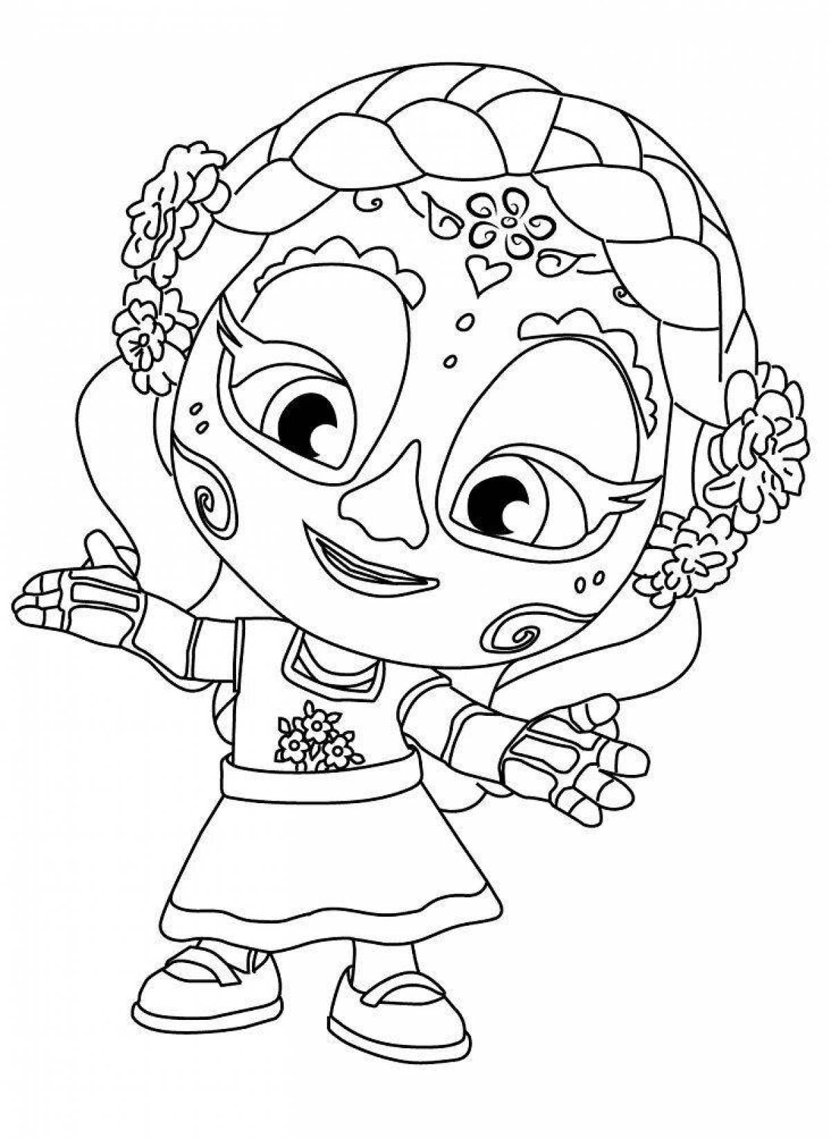 Amazing super monster coloring pages