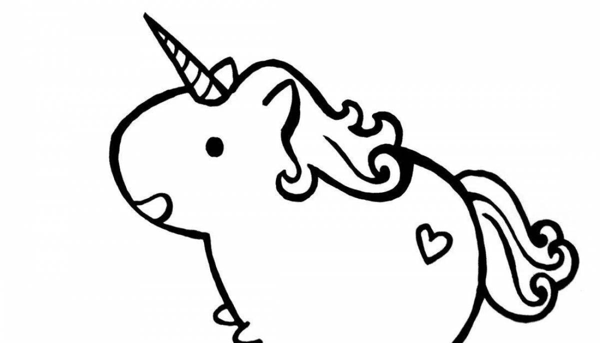Great pusheen unicorn coloring page