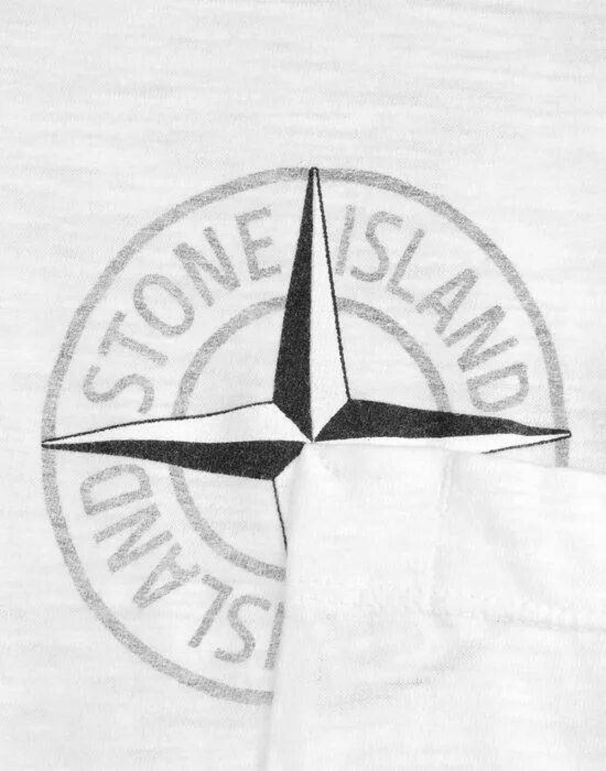 Shining stone island coloring page