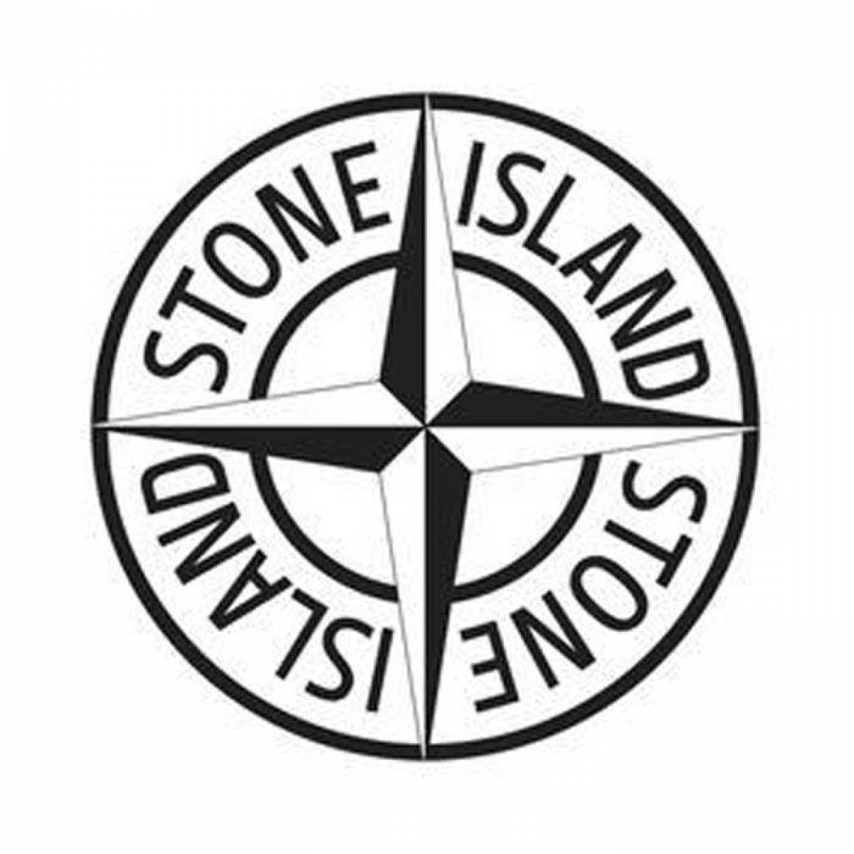 Large stone island coloring page