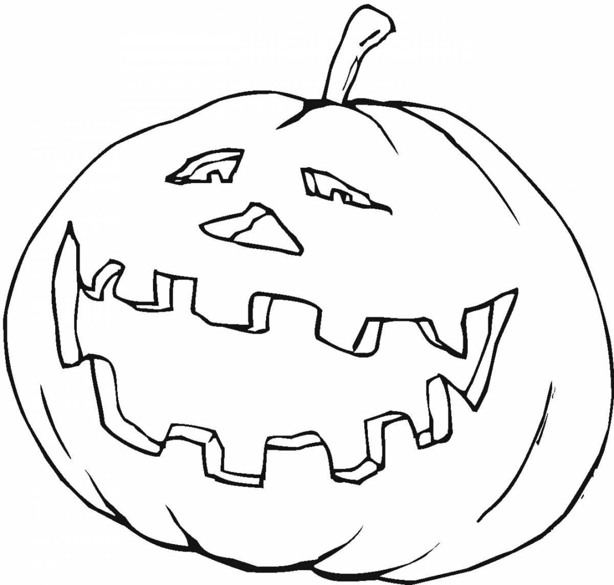 Halloween pumpkin fun coloring book