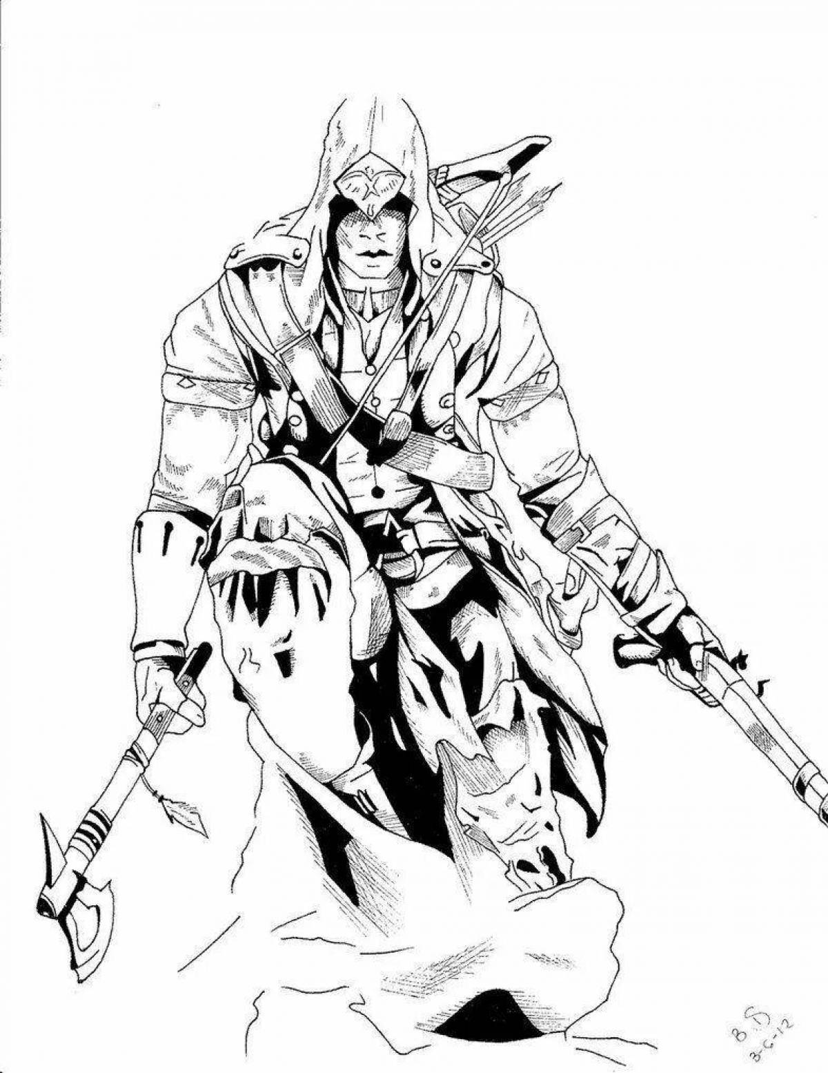 Assassin's creed amazing coloring book