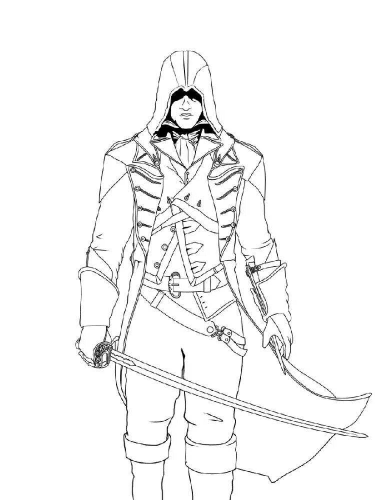 Assassin's creed grand coloring page