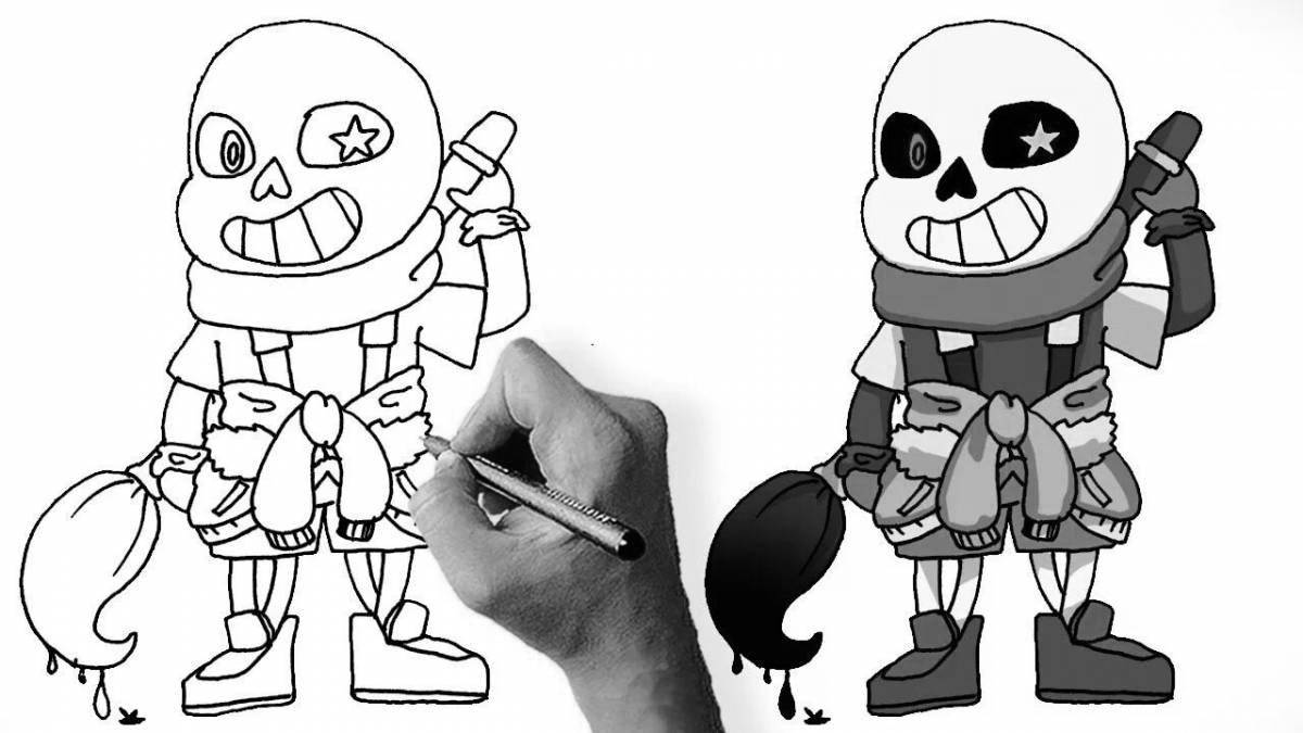 Glorious ink sans coloring book