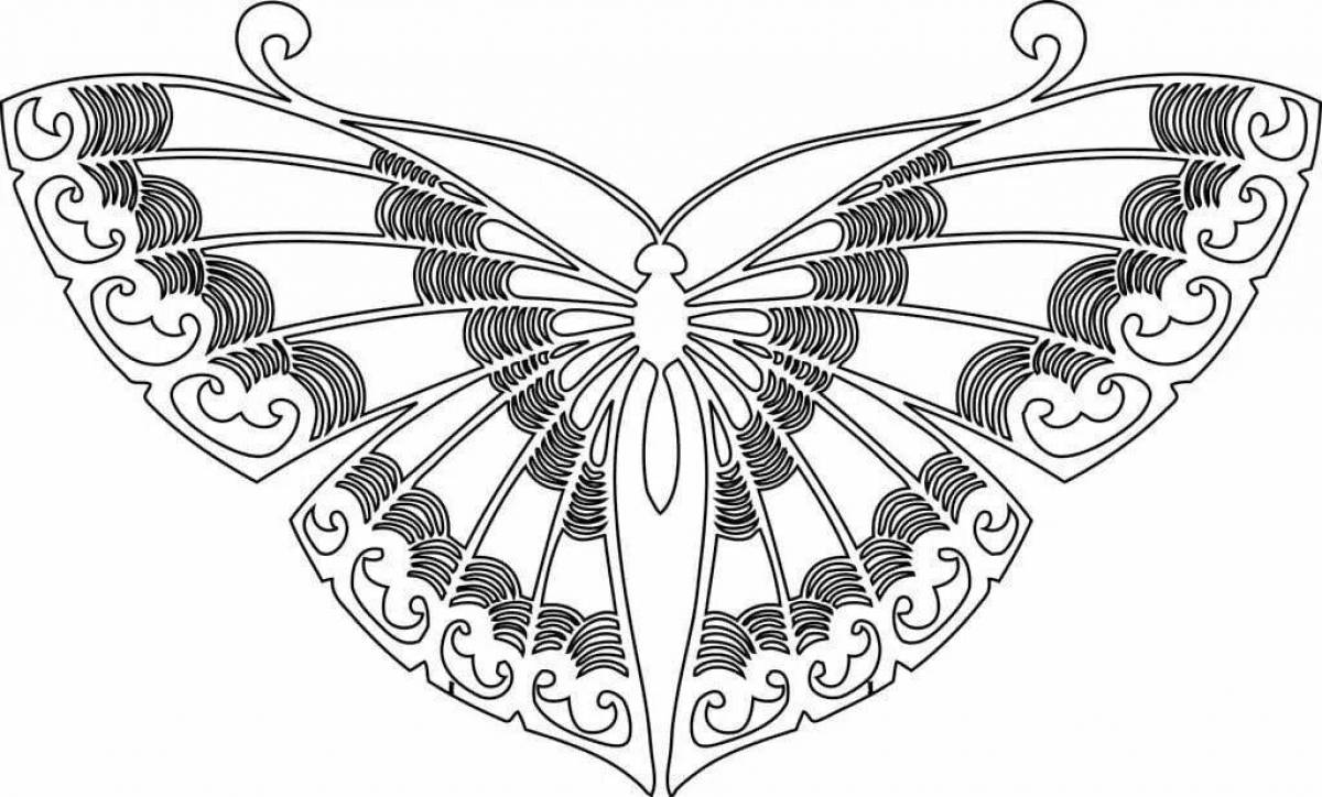 Live butterfly coloring book