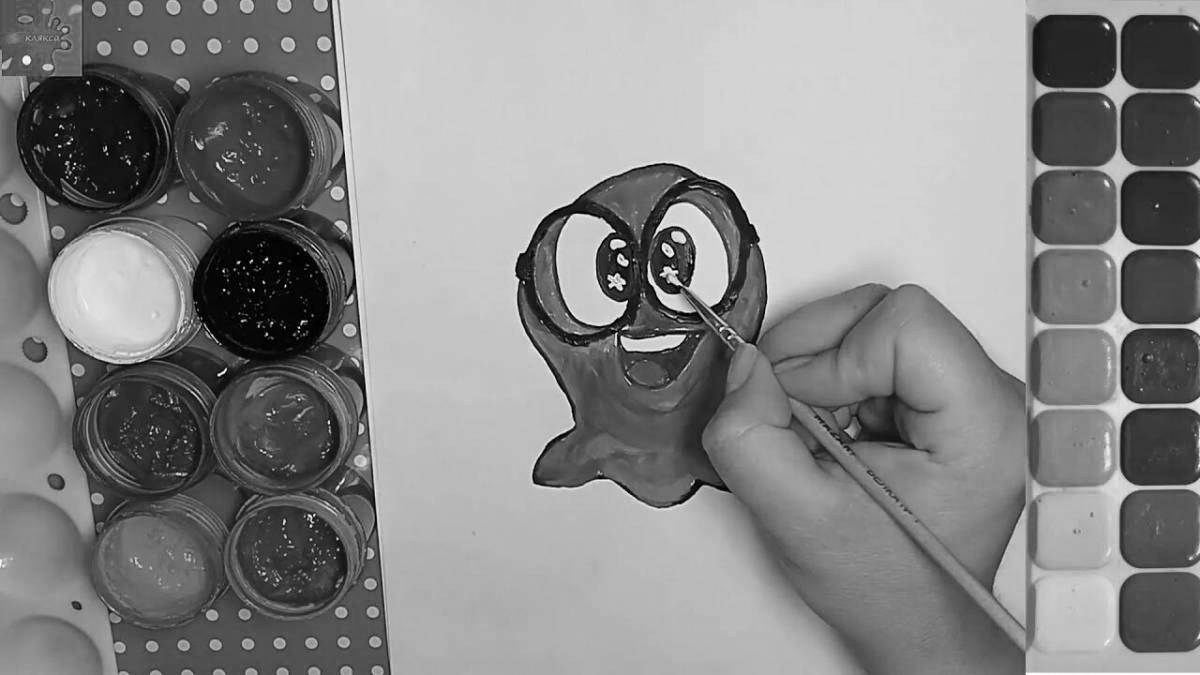 Animated slime sam coloring page