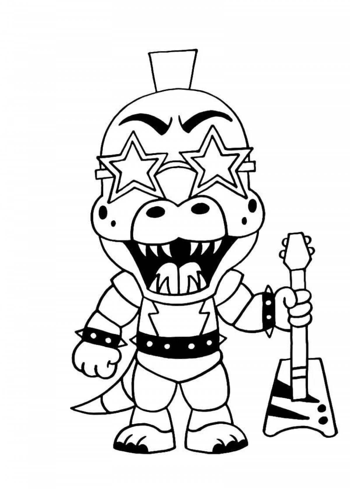 Fnaf Monty's deluxe coloring book