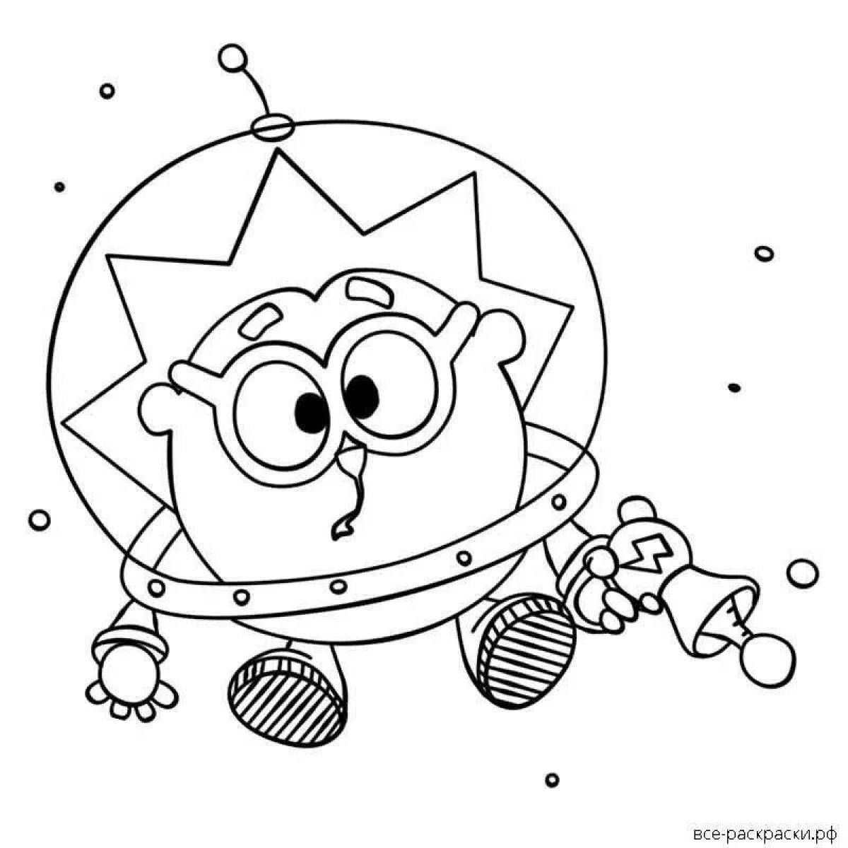 Hedgehog holiday coloring page