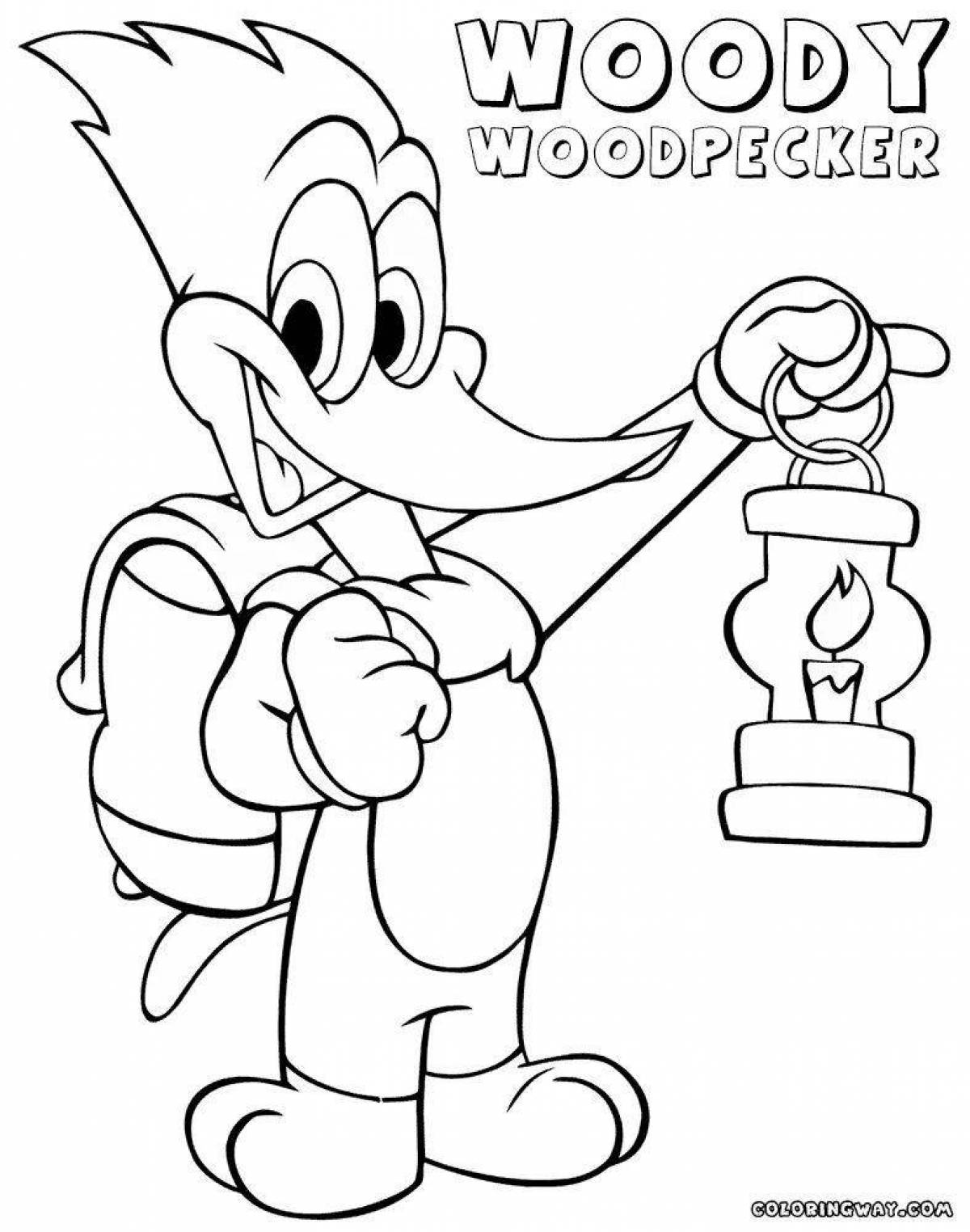 Woody woodpecker's exciting coloring book