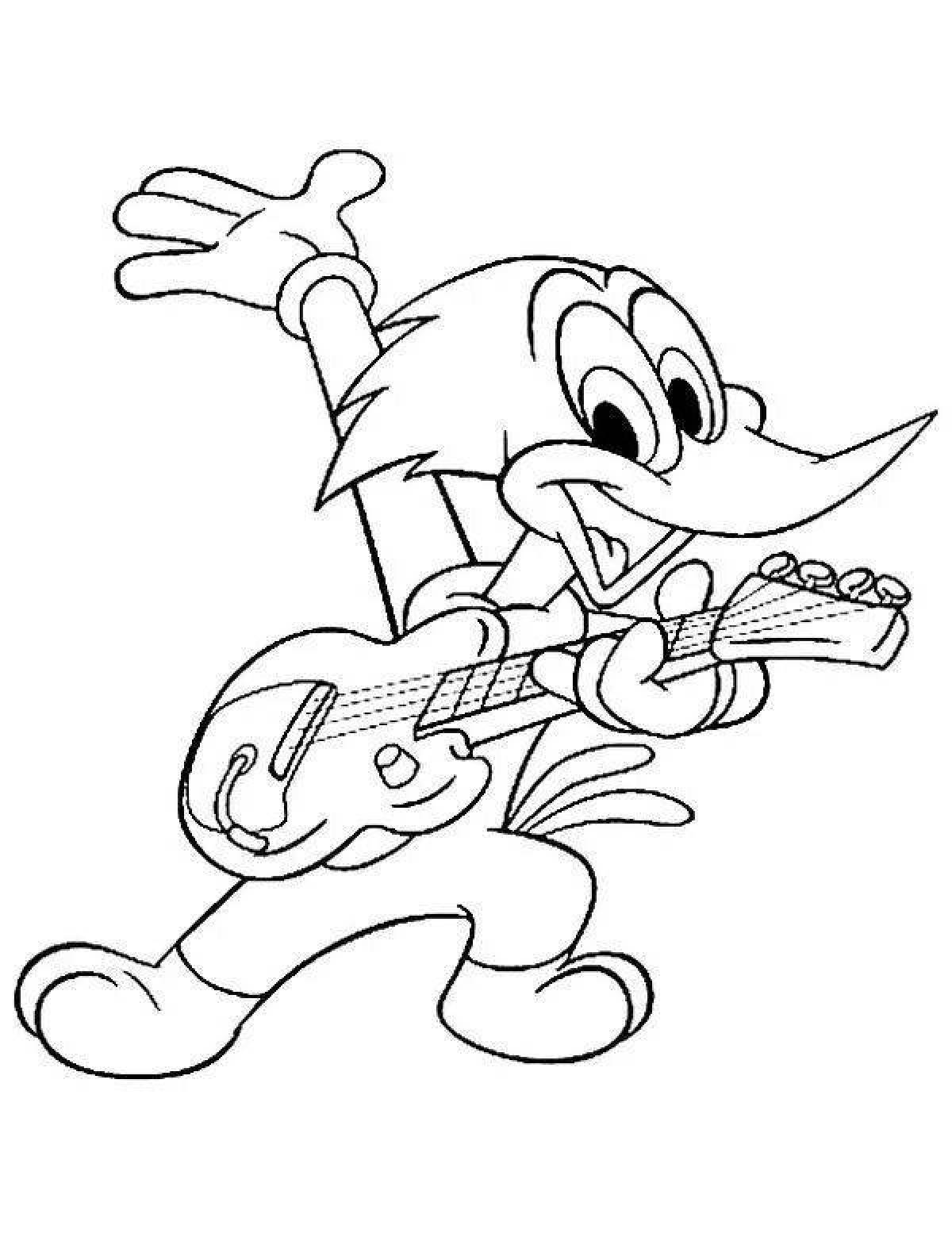 Exquisite woody woodpecker coloring book