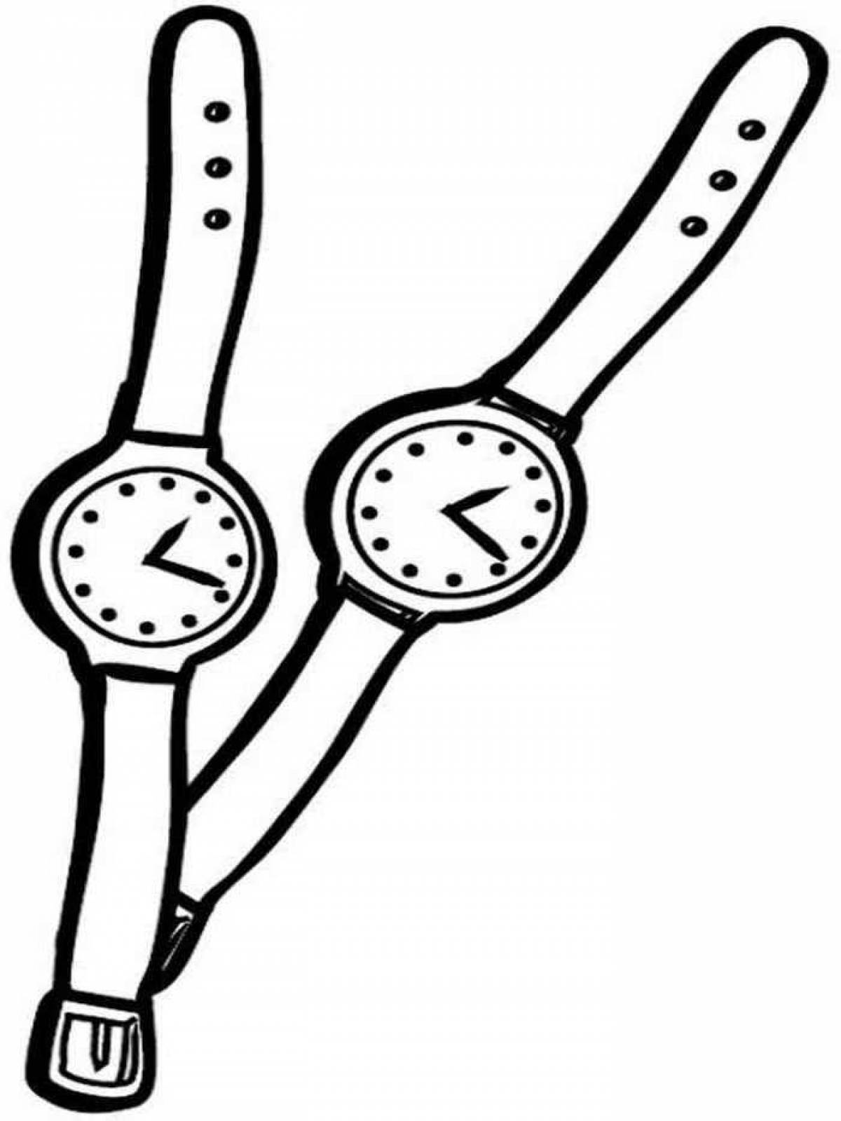 Amazing watch coloring page