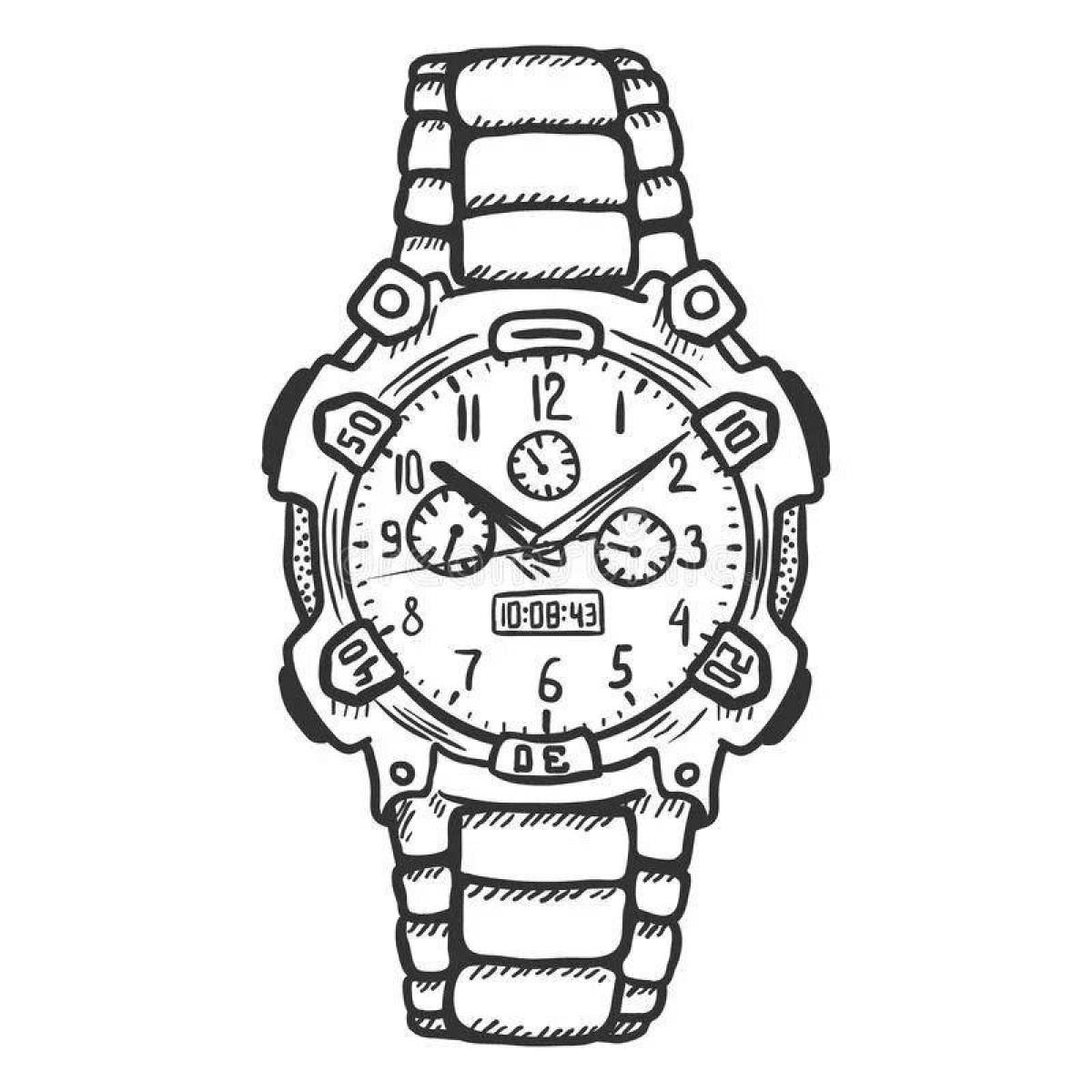 Awesome watch coloring pages