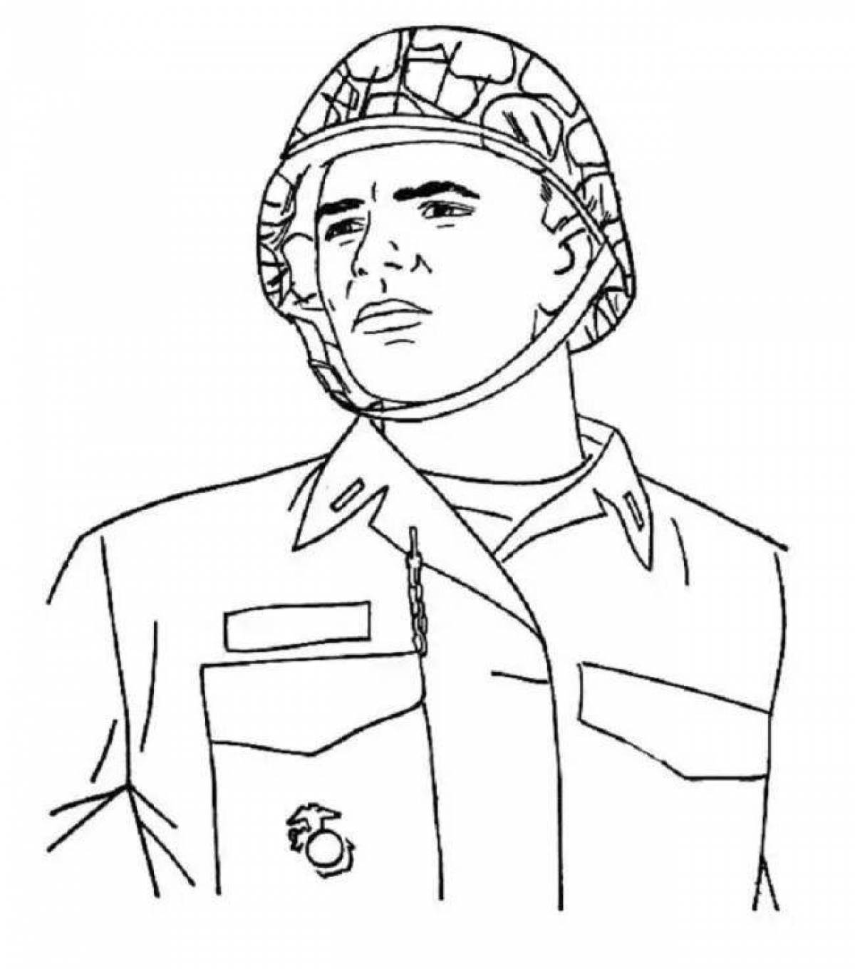 Fascinating Fighting Face Coloring Page