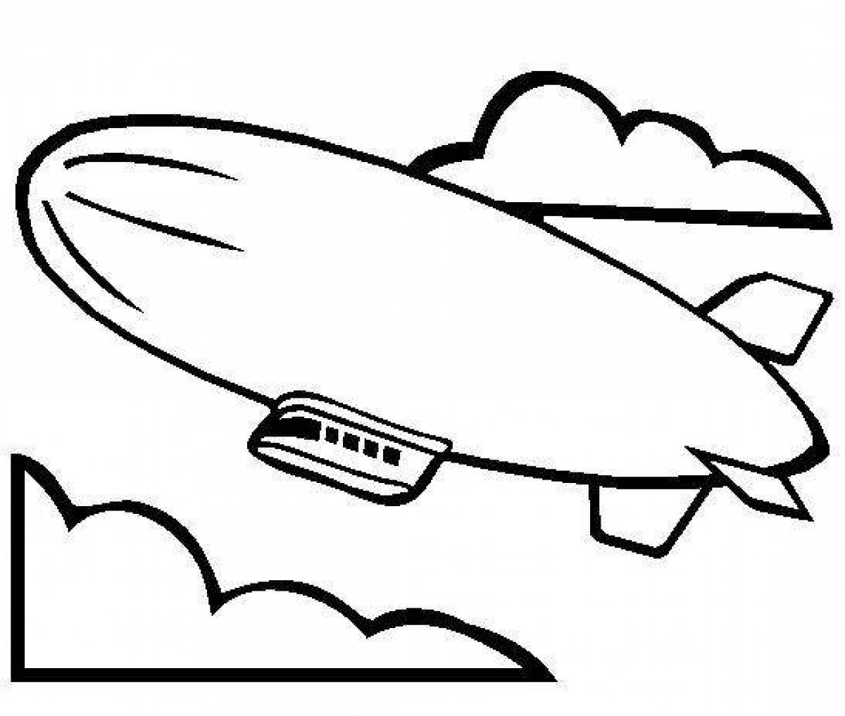 Great aircraft coloring page