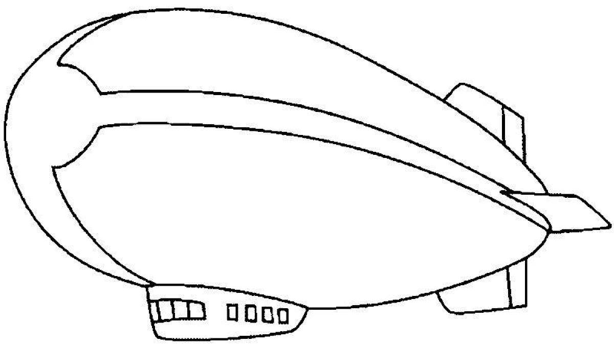 Great plane coloring page