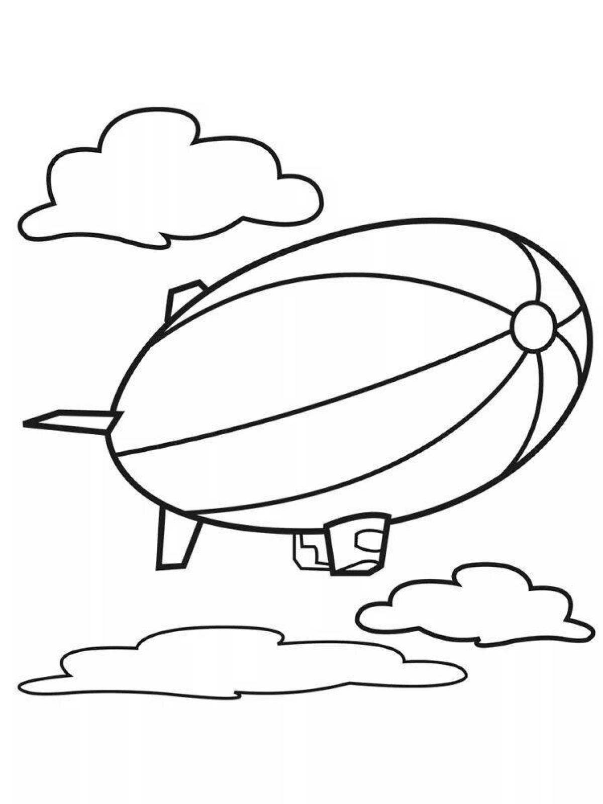 Glitter aircraft coloring pages