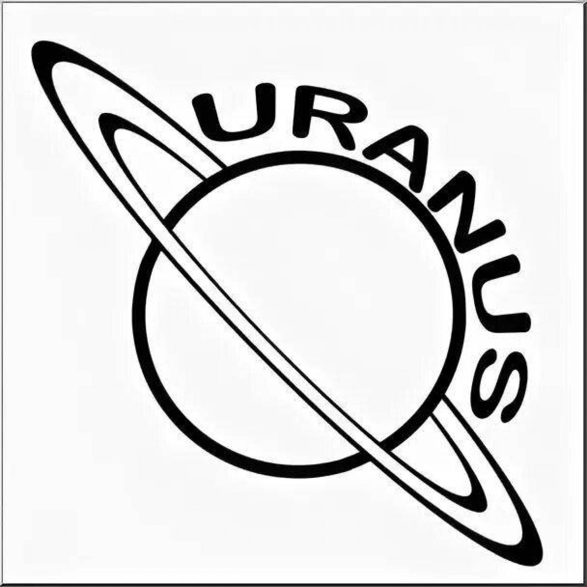 Tempting coloring planet uranus