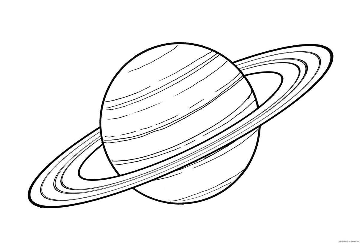 Сатурн нарисовать
