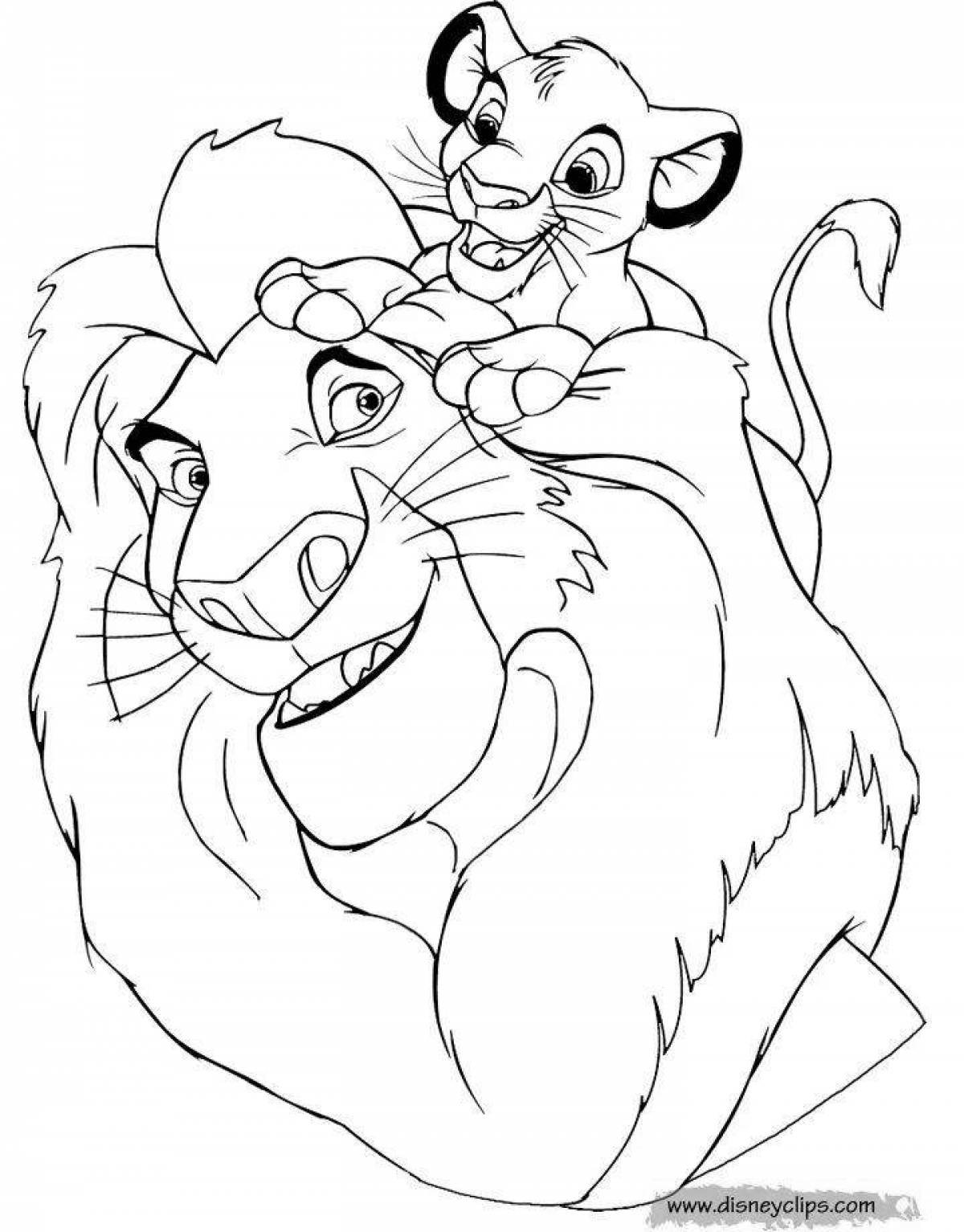 Great lion king coloring book