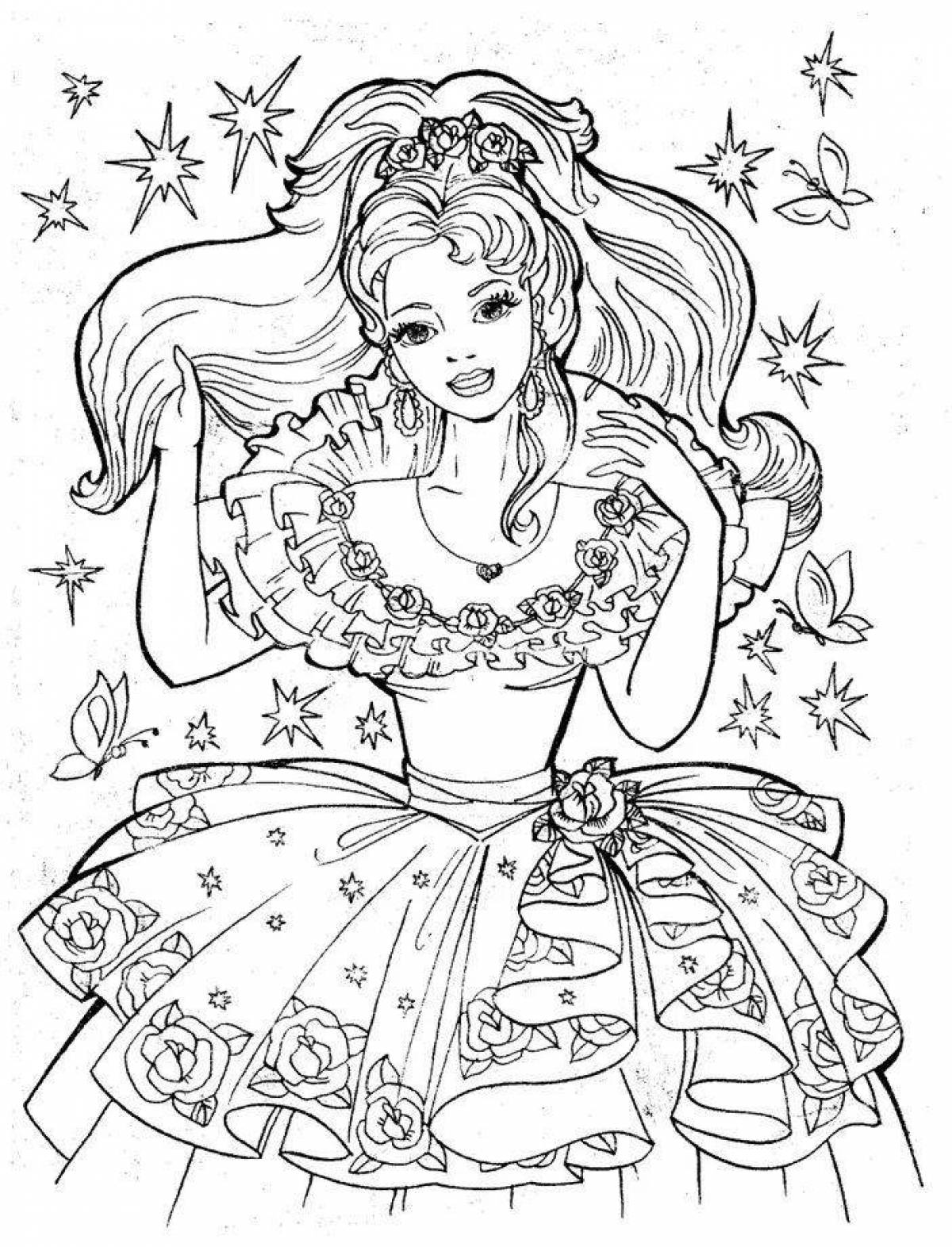 Barbie luxury Christmas coloring book