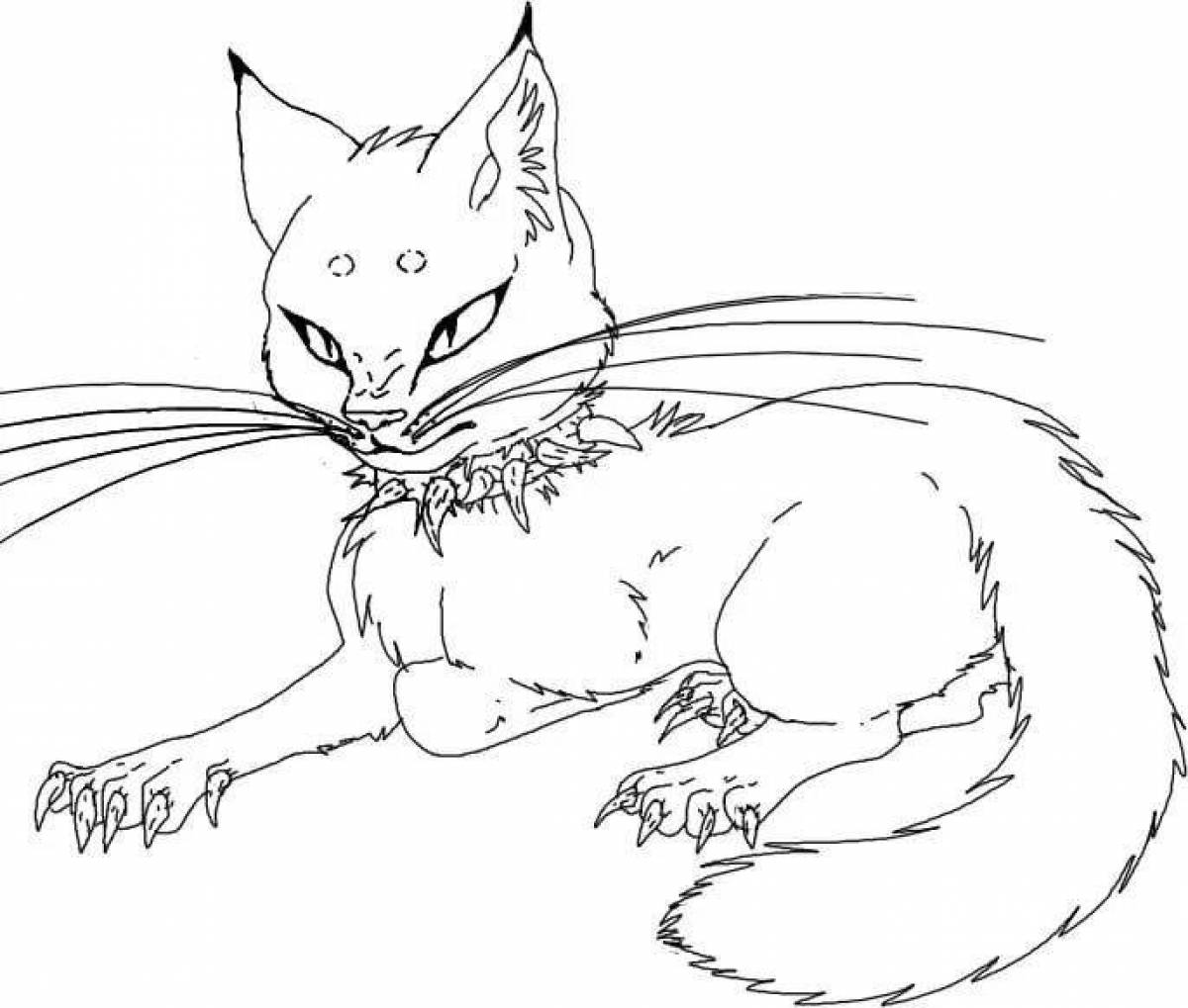 Bright warrior cats scourge coloring page