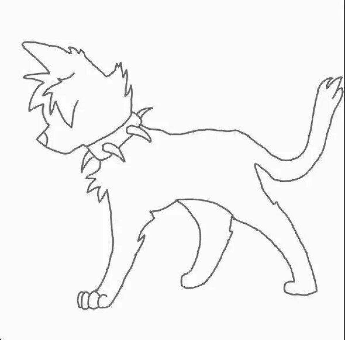 Gorgeous warrior cats scourge coloring page