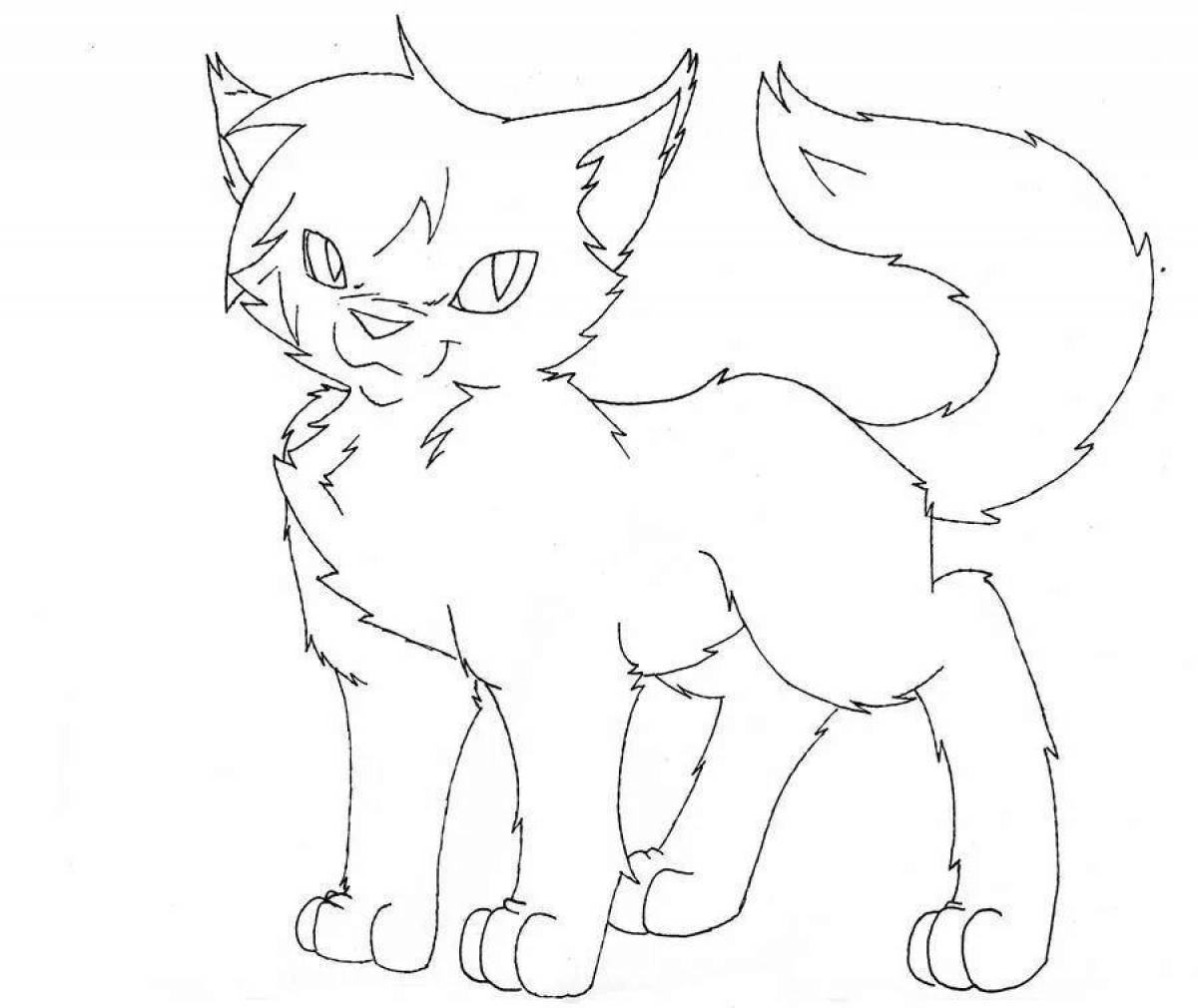 Exquisite warrior cats scourge coloring page