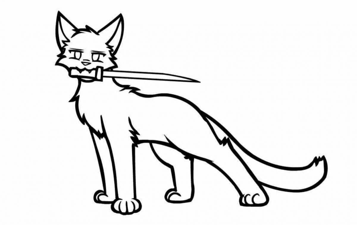 Great warrior cats scourge coloring page