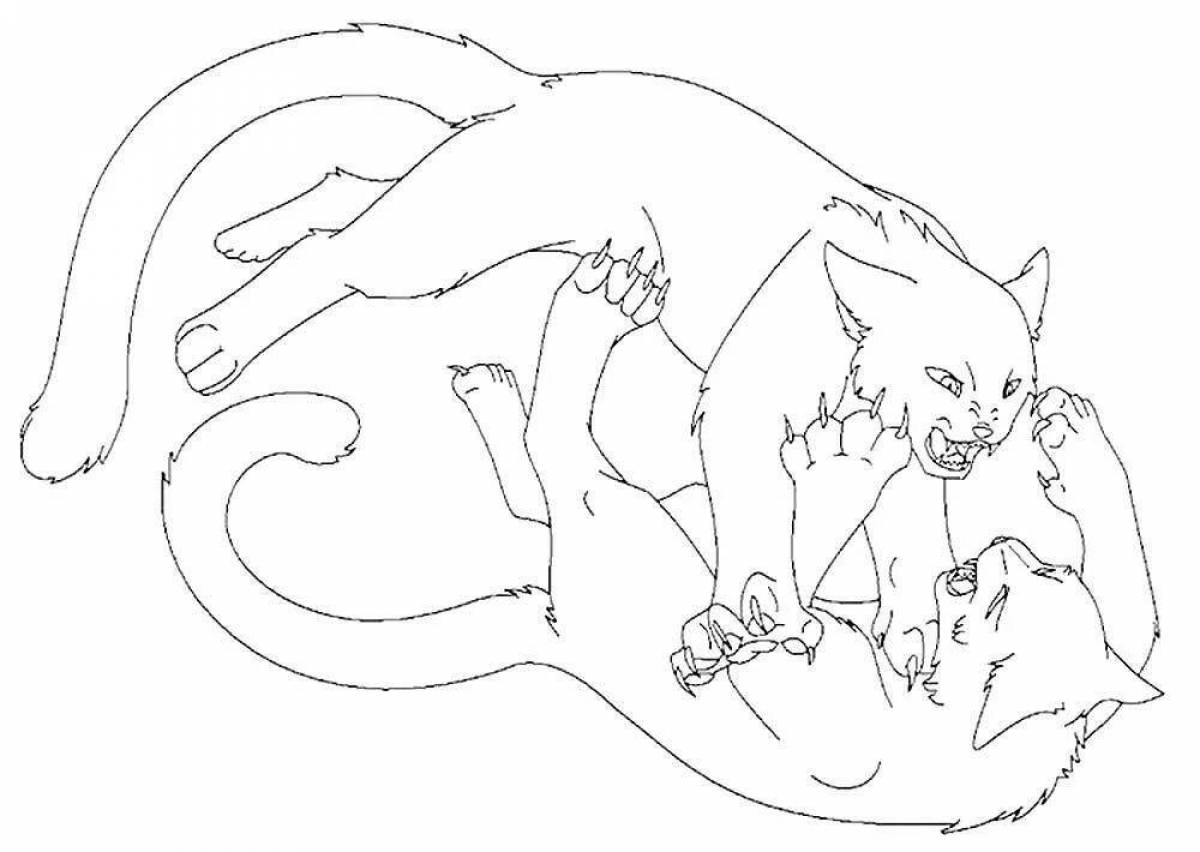 Scourge deluxe warrior cats coloring book