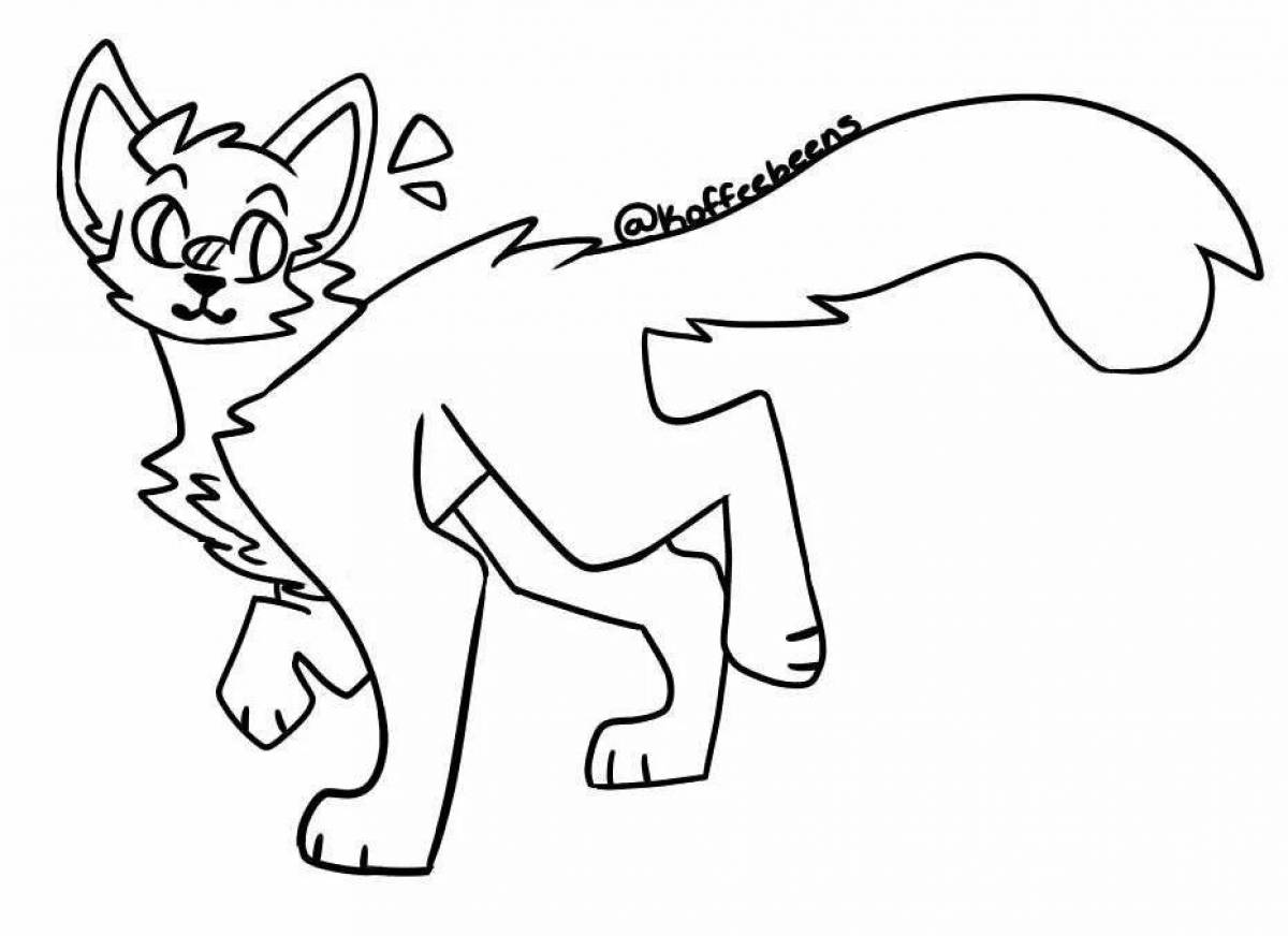 Luxury warrior cats scourge coloring page