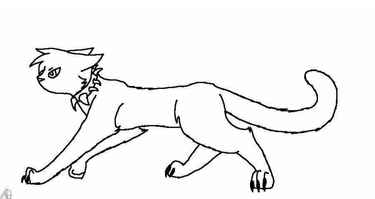 Flawless warrior cats coloring page