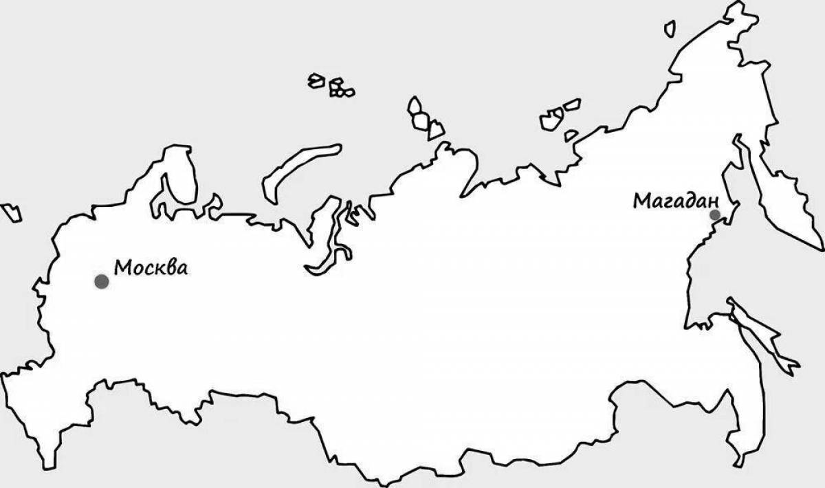 Карта россии город магадан