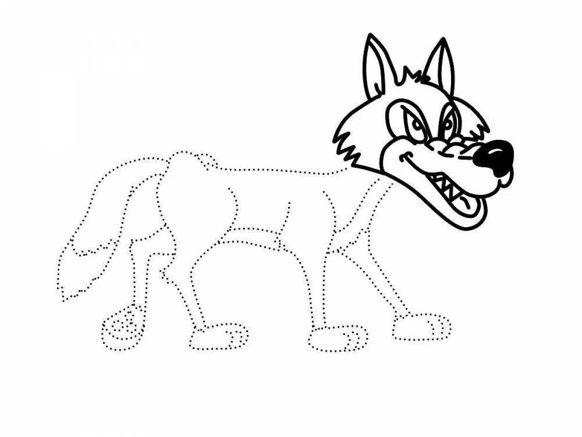 Задание волки. Волк по точкам. Волк рисунок для детей. Волк раскраска для детей 3-4 лет. Волк обводить.