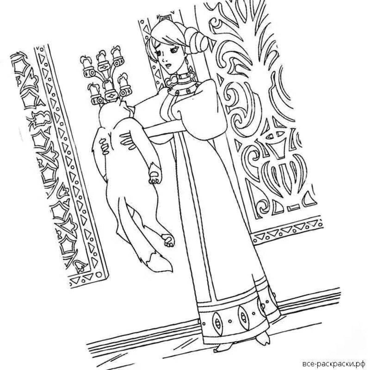 Иван царевич и серый волк рисунок к сказке детский